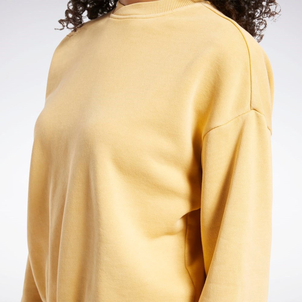 Reebok Classics Natural Dye Sweatshirt Bright Ochre | UYNQL-0749