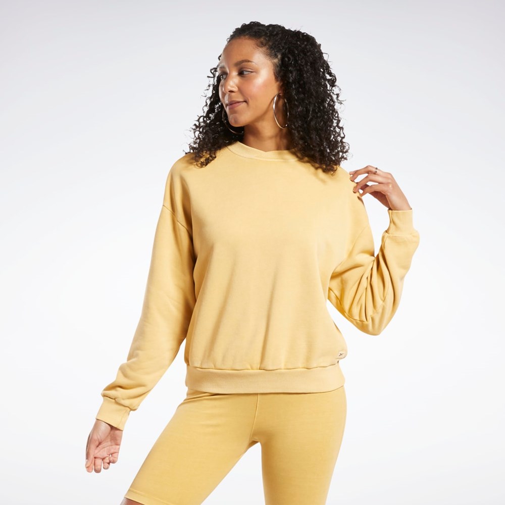 Reebok Classics Natural Dye Sweatshirt Bright Ochre | UYNQL-0749