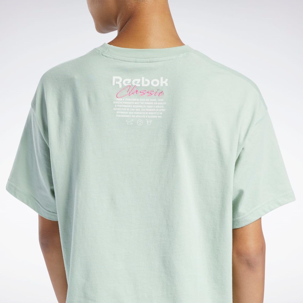 Reebok Classics Summer Tryck T-Shirt Ljus | MESWO-9280