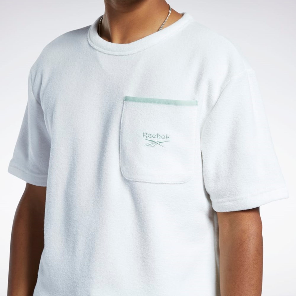 Reebok Classics Terry T-Shirt Chalk | LPOKB-9132