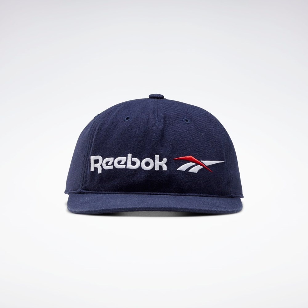 Reebok Classics Vector Platta Peak Hat Marinblå Marinblå | WMCSO-2635