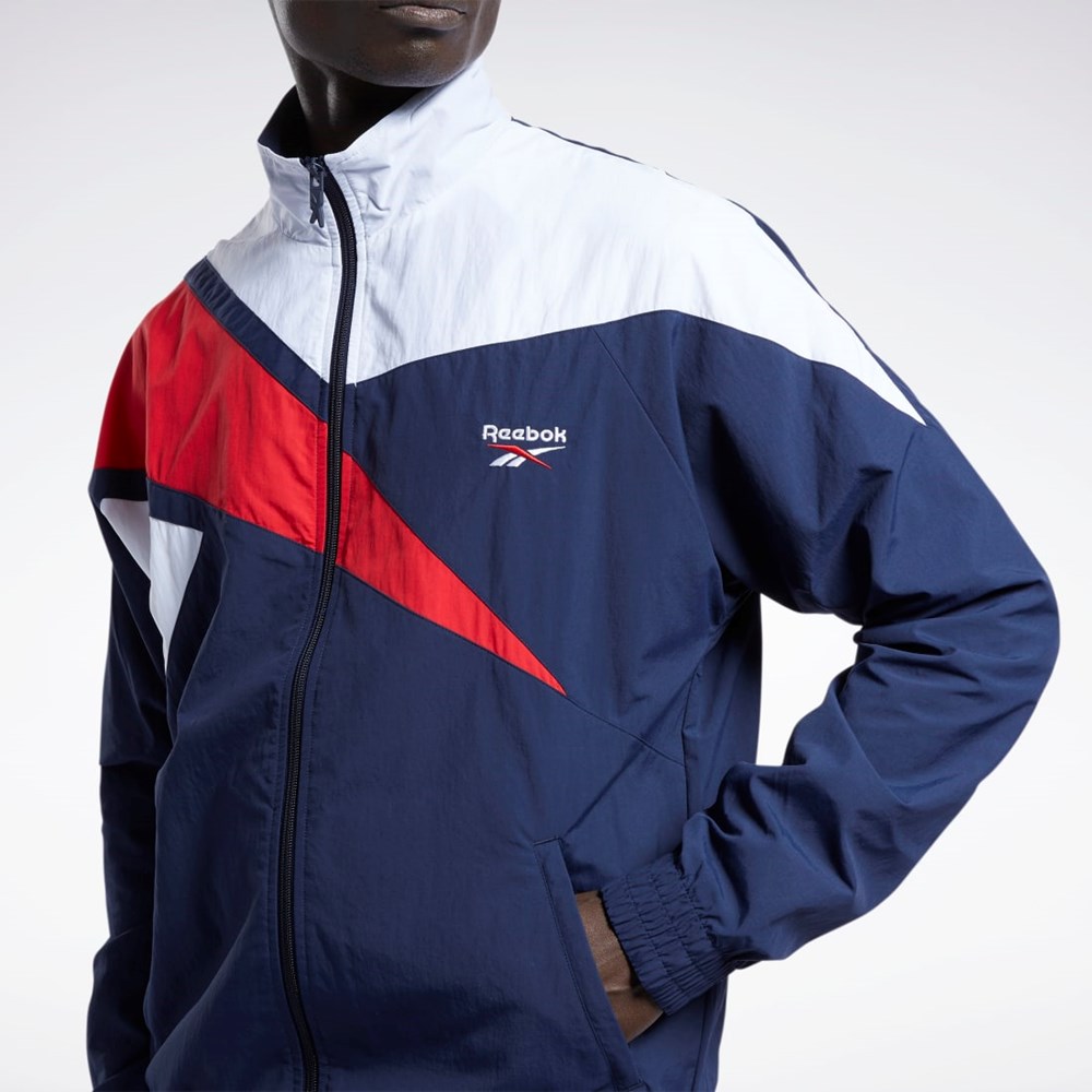 Reebok Classics Vector Track Jacket Marinblå | LTPQX-4287