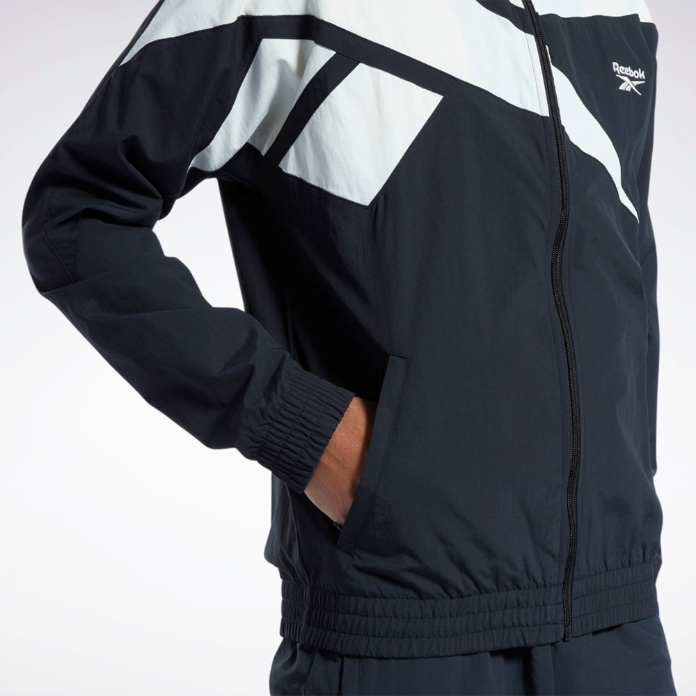 Reebok Classics Vector Track Jacket Svarta Svarta | AFRBT-1543