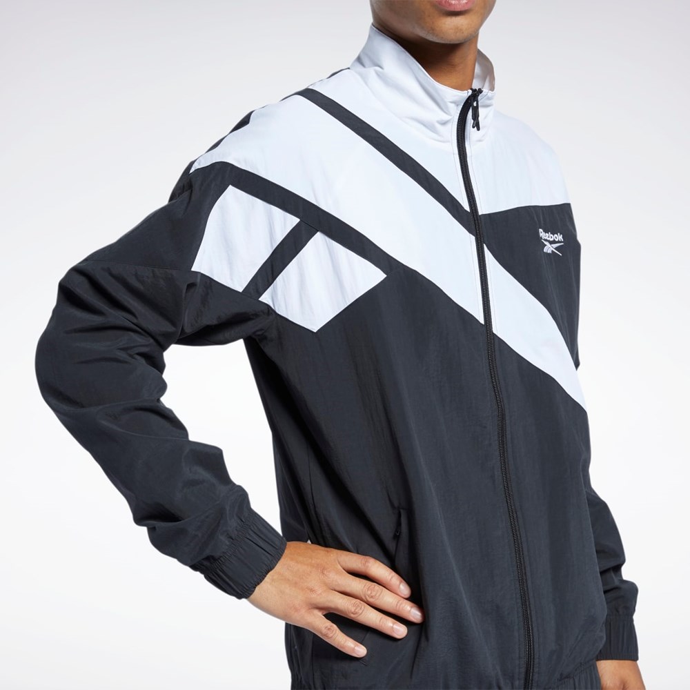 Reebok Classics Vector Track Jacket Svarta | BFQEJ-4950