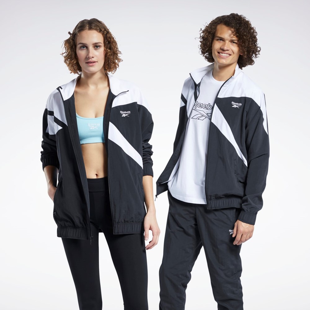 Reebok Classics Vector Track Jacket Svarta | BFQEJ-4950