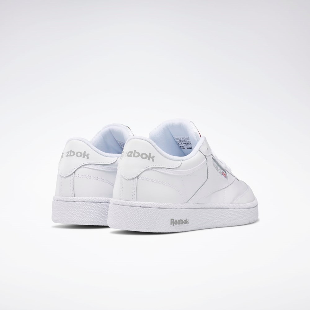 Reebok Club C 85 Shoes Vita Grå | YVJIE-4053