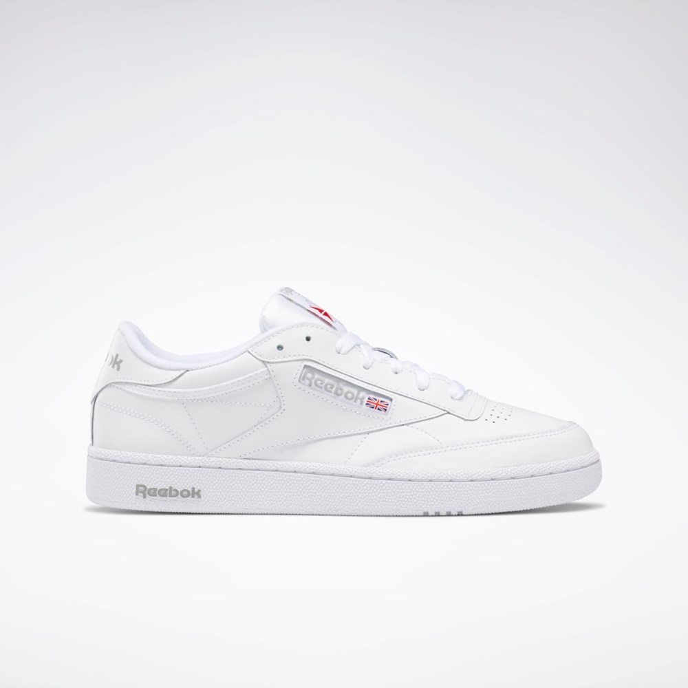 Reebok Club C 85 Shoes Vita Grå | YVJIE-4053