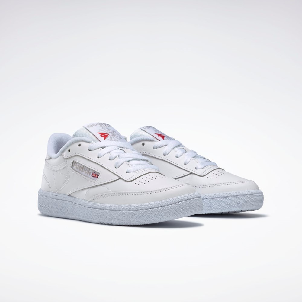 Reebok Club C 85 Shoes Vita Ljusgrå | OSFBG-3682