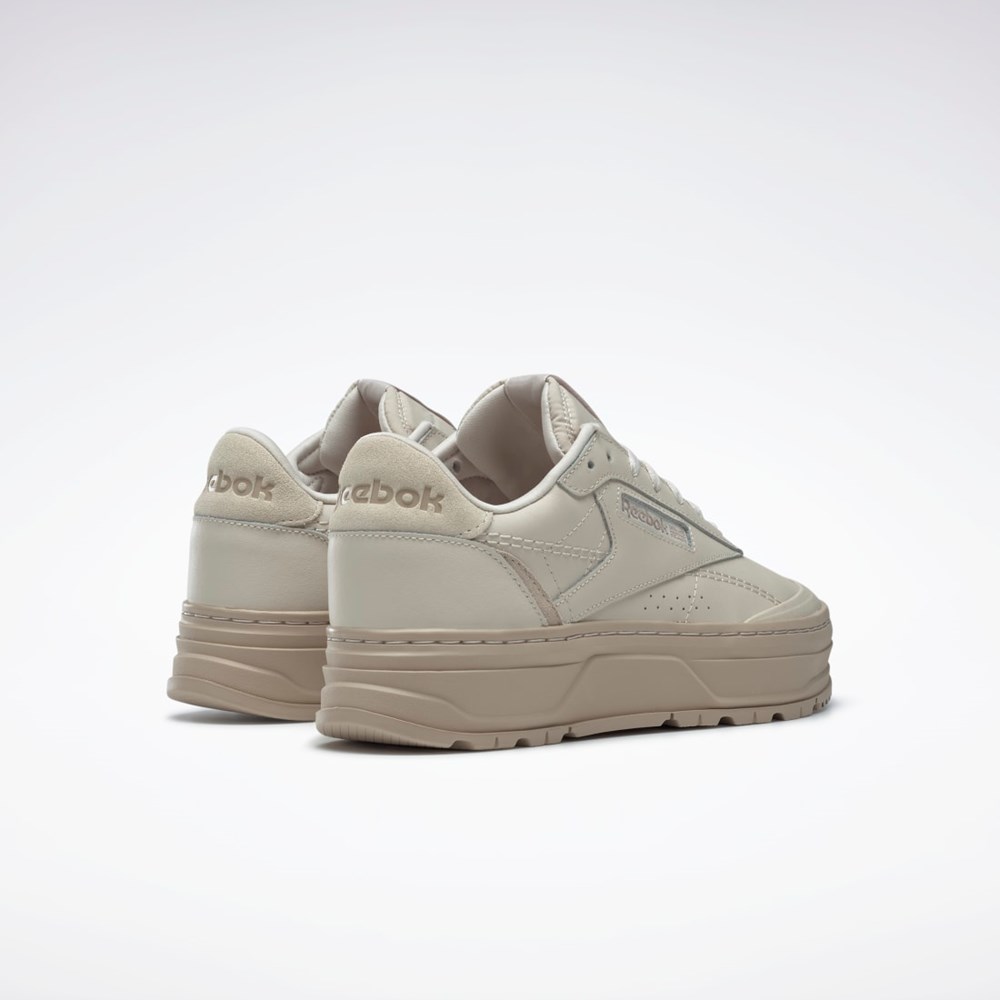 Reebok Club C Double GEO Shoes Beige | FVWZD-4573