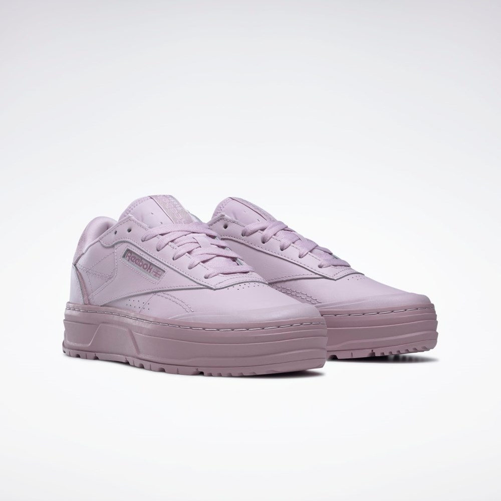 Reebok Club C Double GEO Shoes Lila Lila | LGPSW-0587