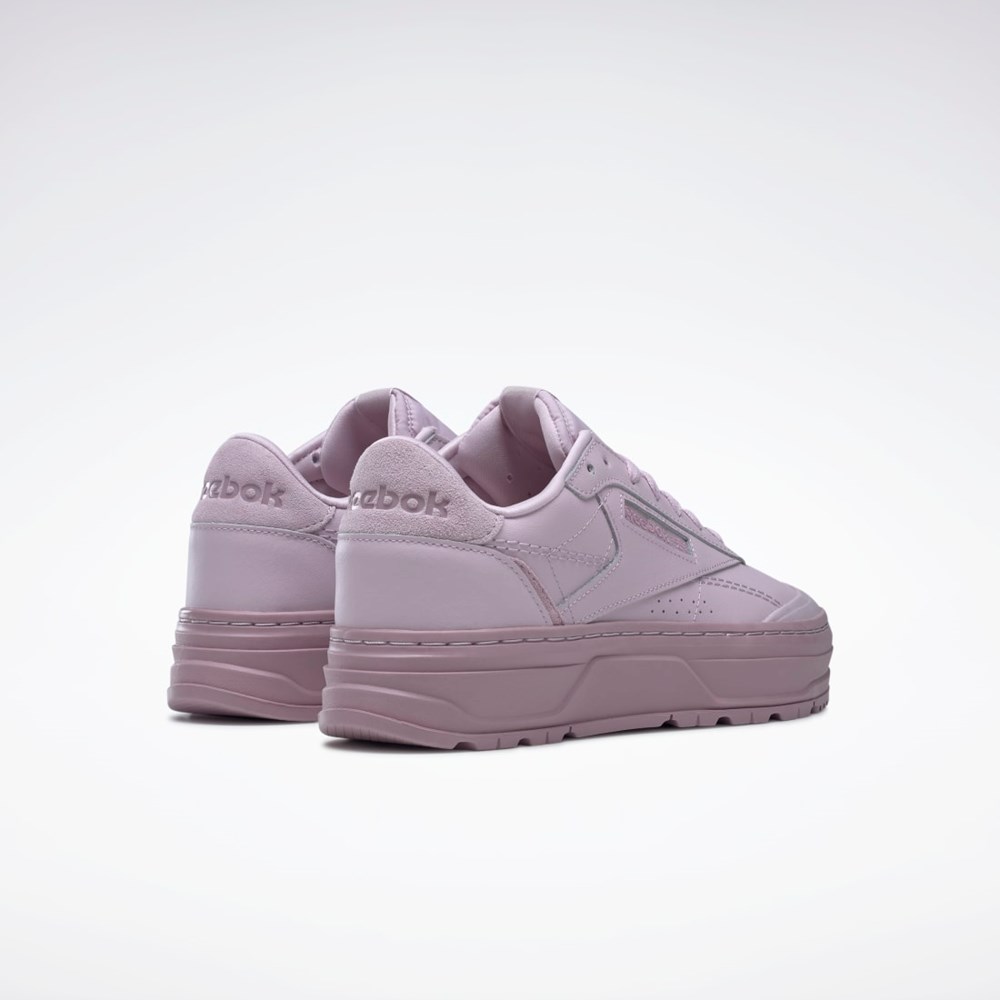 Reebok Club C Double GEO Shoes Lila Lila | LGPSW-0587