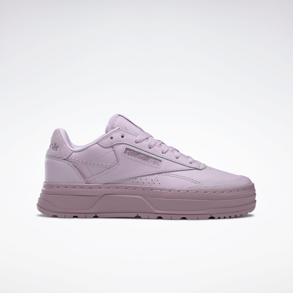 Reebok Club C Double GEO Shoes Lila Lila | LGPSW-0587