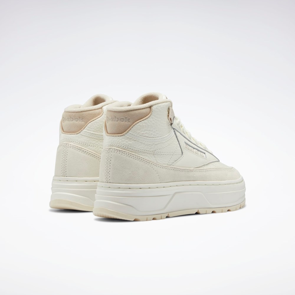 Reebok Club C Geo Mid Shoes Beige | WAYES-2601