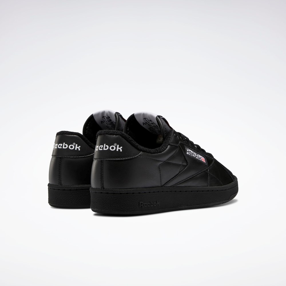 Reebok Club C Grounds Shoes Svarta Röda Svarta | WKFJL-7129