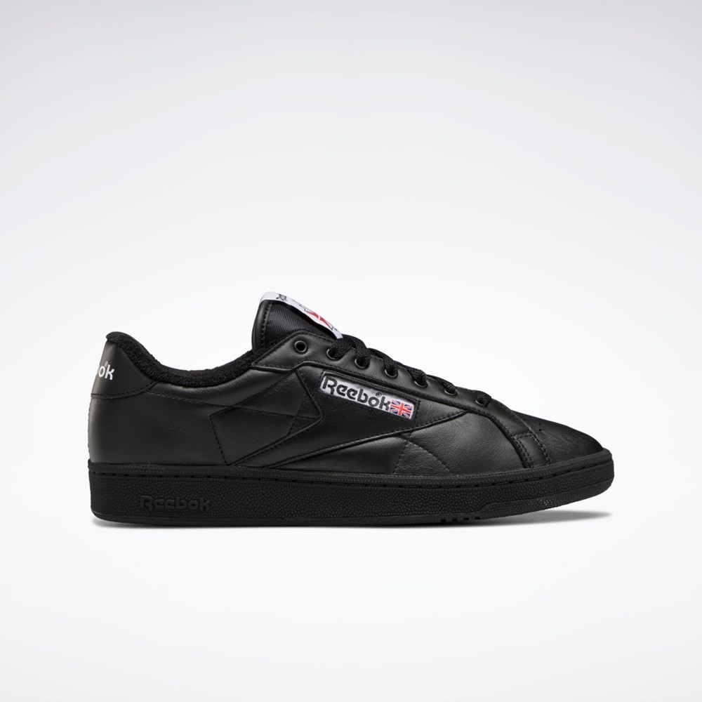 Reebok Club C Grounds Shoes Svarta Röda Svarta | WKFJL-7129