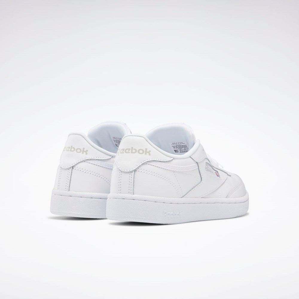 Reebok Club C Shoes - Grade School Vita Grå | KREQV-0915