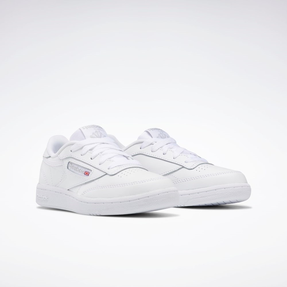 Reebok Club C Shoes - Preschool Vita Grå | KHRGE-4051