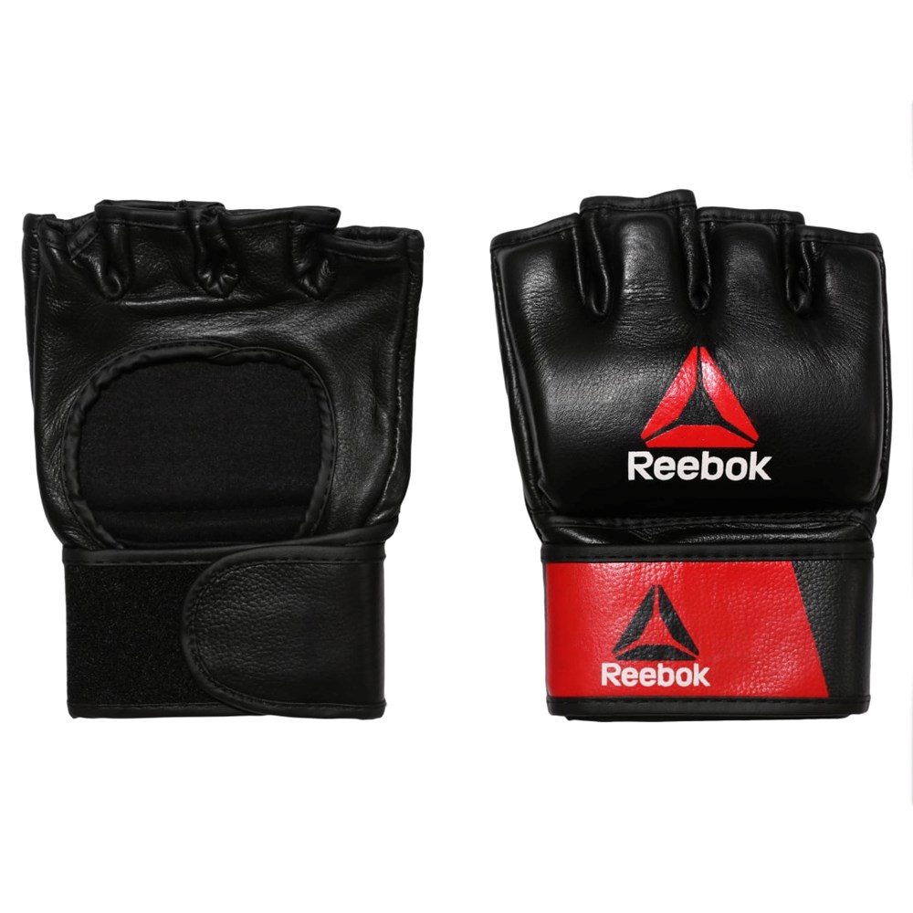 Reebok Combat Leather MMA Glove - XL Röda Svarta | PWTLF-6259