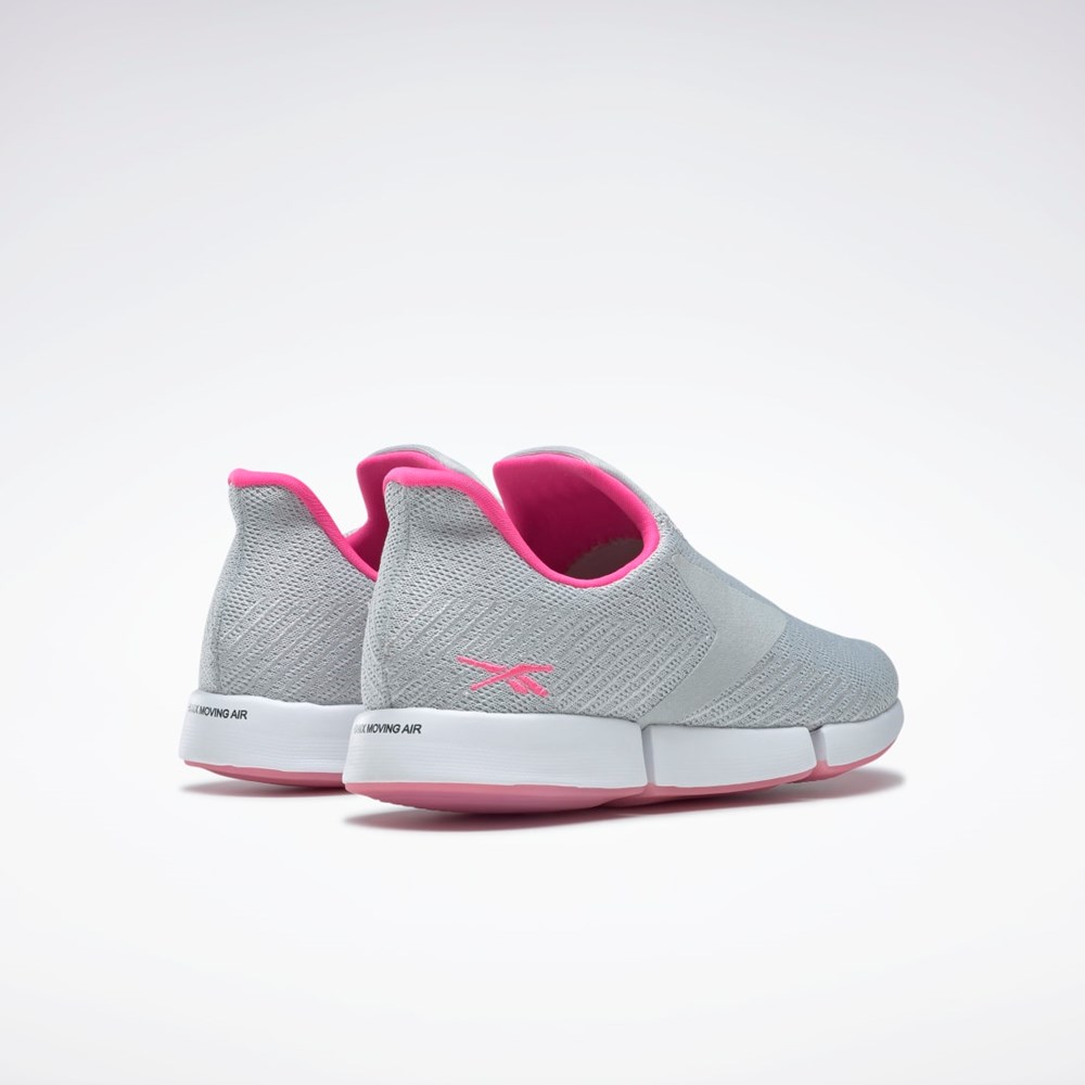 Reebok DailyFit DMX Slip-On Shoes Grå Vita Rosa | GLRNC-5073