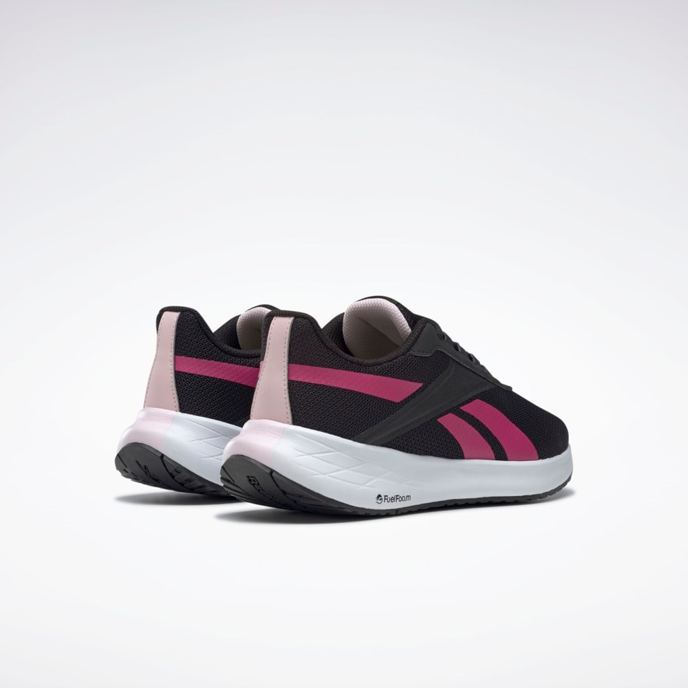 Reebok Energen Plus Löpar Shoes Svarta Vita Rosa | JHSUG-3079