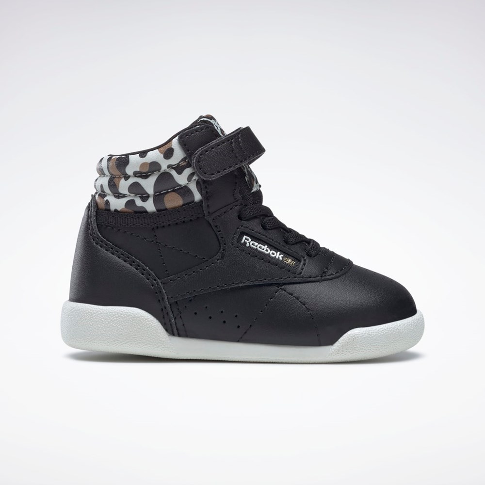 Reebok F/S Hi Shoes - Toddler Svarta Guld | MWUCB-1460