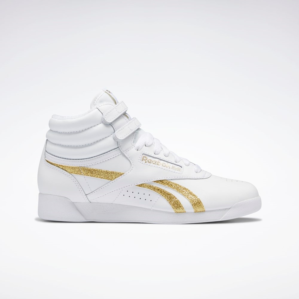 Reebok F/S Hi Shoes Vita Vita Guld | JCLIB-4287