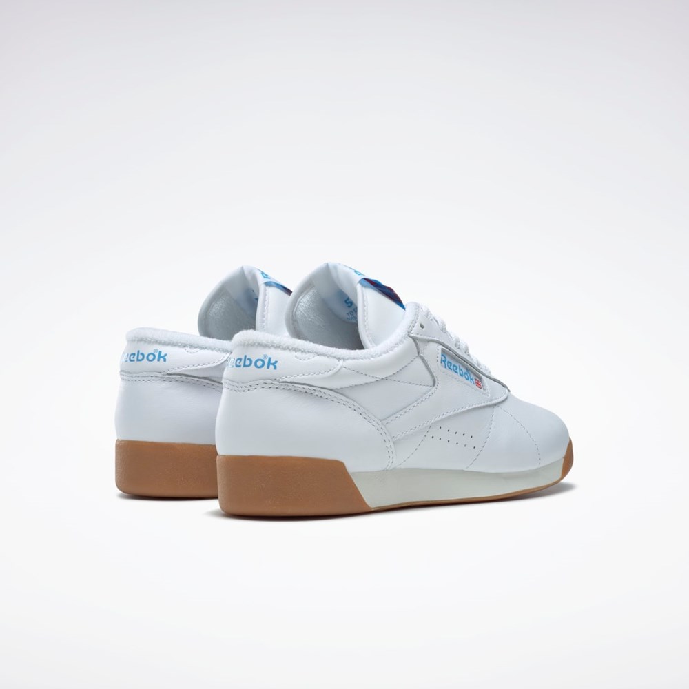 Reebok F/S Low Shoes Vita Blå | ZGQIC-5096