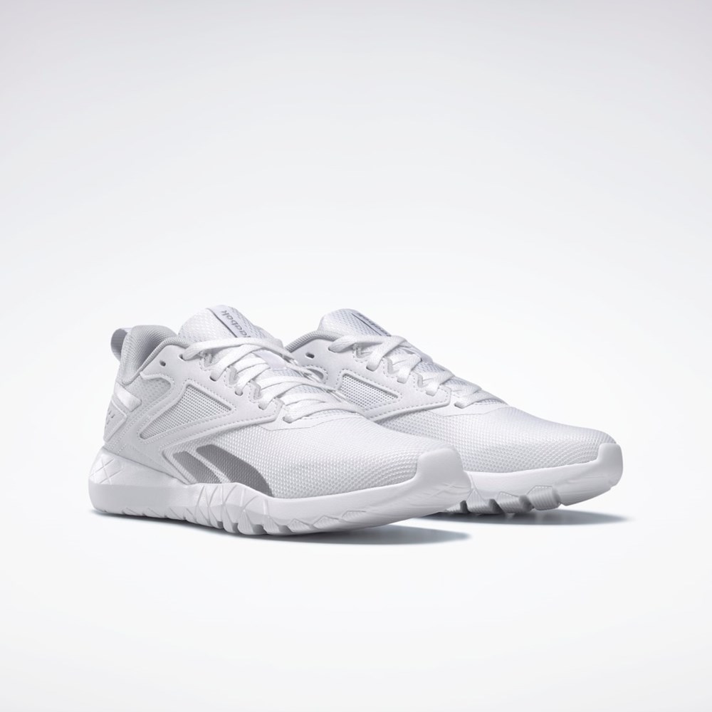 Reebok Flexagon Energy 4 Tränings Shoes Vita Grå Silver | CGHKX-1435