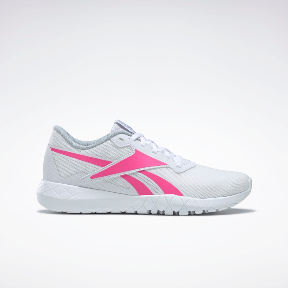 Reebok Flexagon Energy Train 3 Tränings Shoes Vita Rosa Grå | XAQGZ-9876