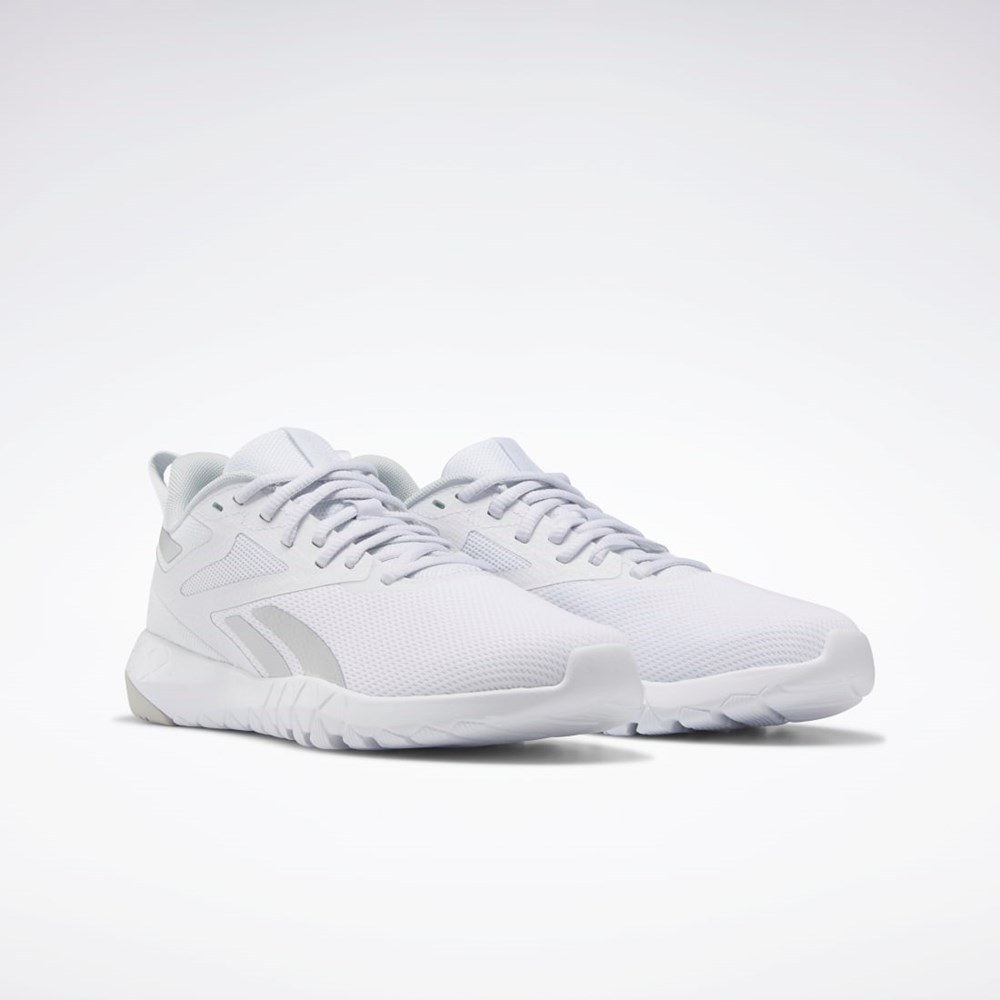 Reebok Flexagon Force 4 Tränings Shoes Vita Grå Silver | ECTKI-5893