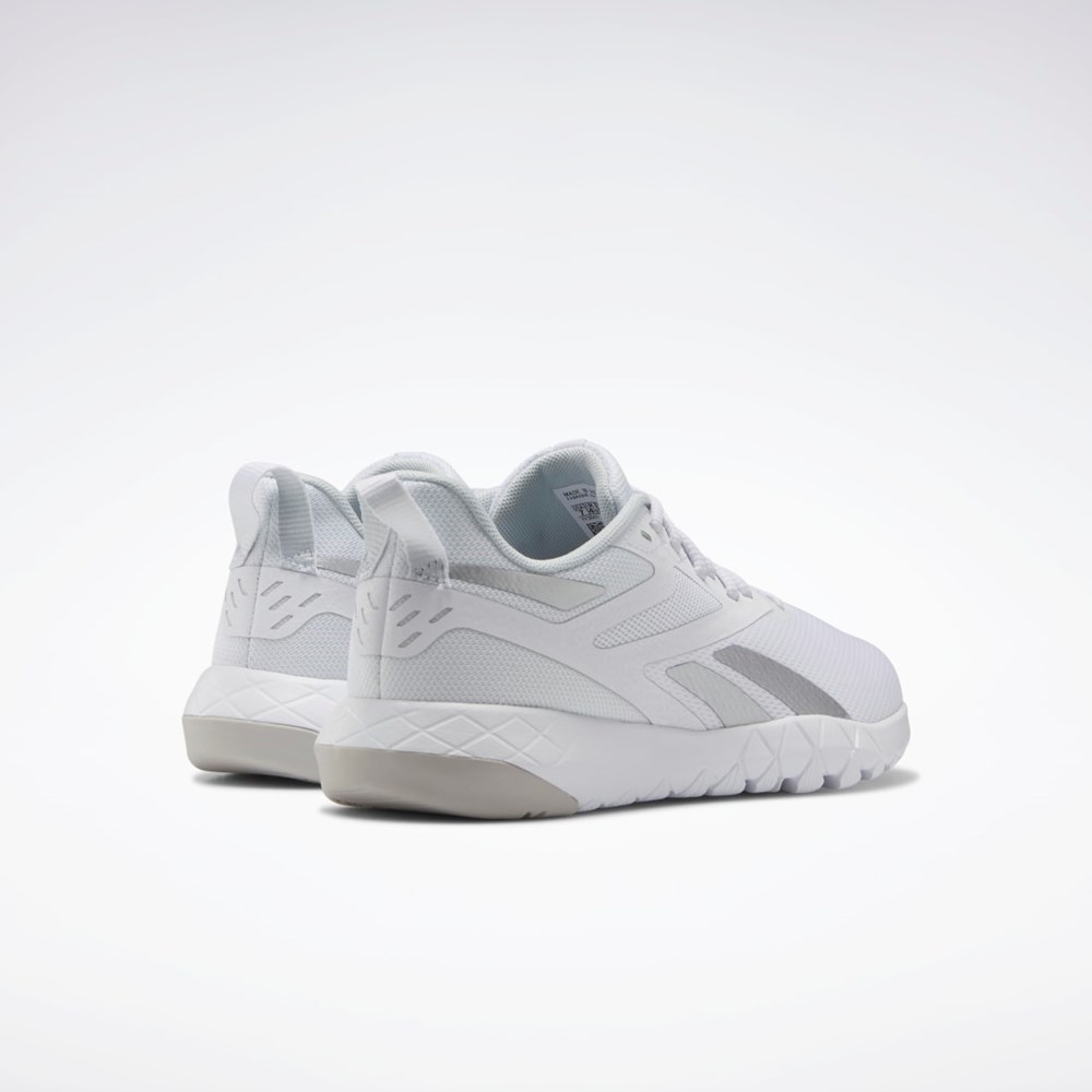 Reebok Flexagon Force 4 Tränings Shoes Vita Grå Silver | ECTKI-5893