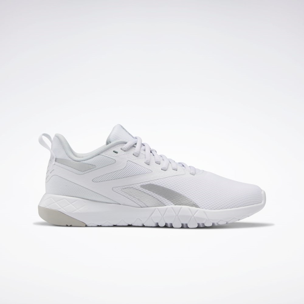 Reebok Flexagon Force 4 Tränings Shoes Vita Grå Silver | ECTKI-5893