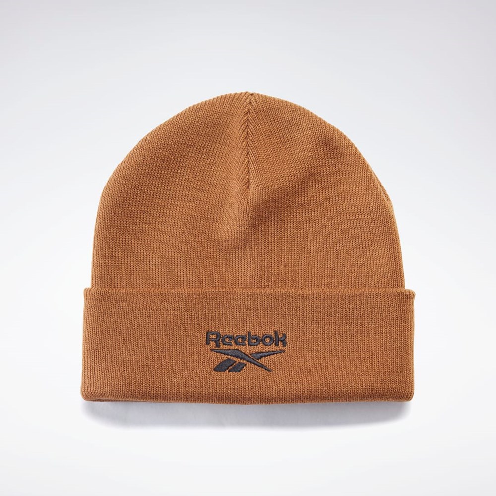 Reebok Foundation Logo Beanie Sepia | OQITH-2718