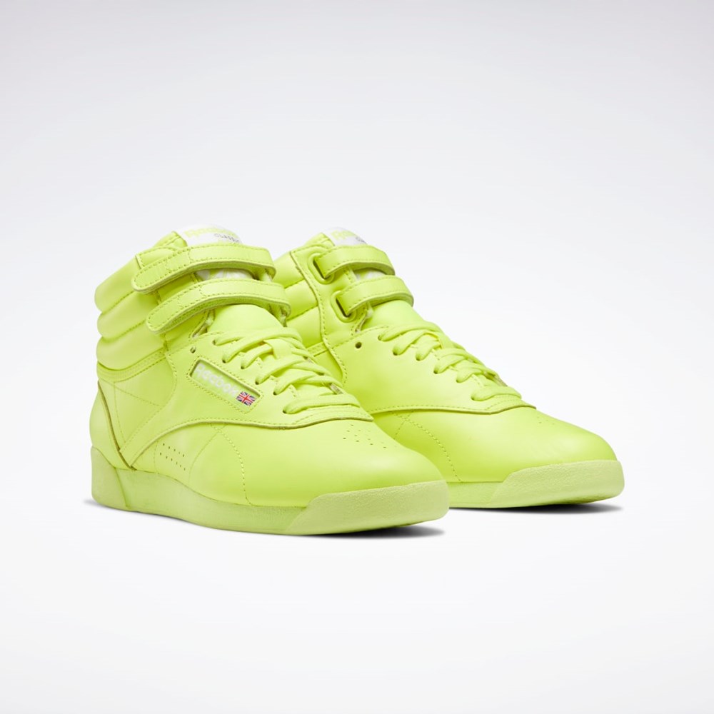 Reebok Freestyle Hi Shoes Gula Gula Vita | UKIDA-5162