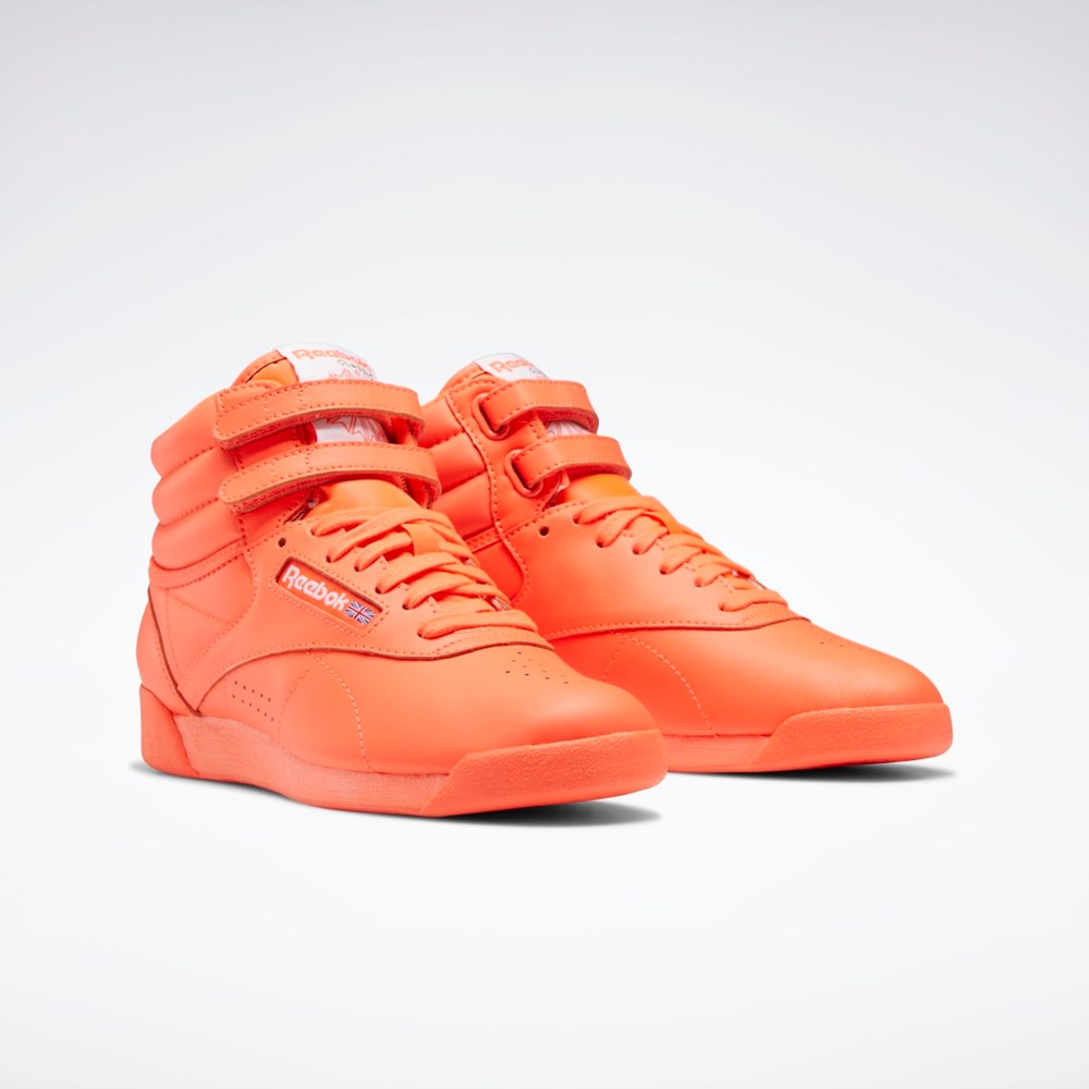 Reebok Freestyle Hi Shoes Orange Orange Vita | ANVLH-2743