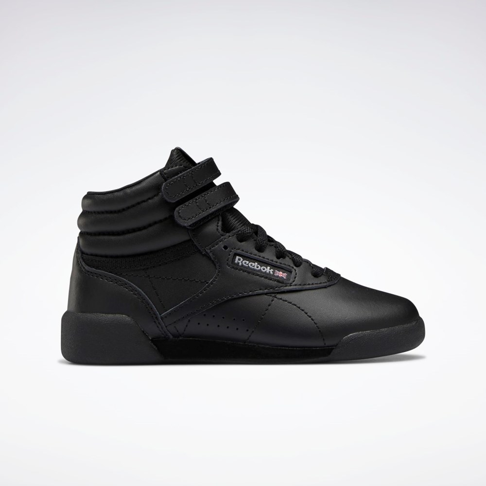 Reebok Freestyle Hi Shoes - Preschool Svarta Svarta Grå | RMILO-2701