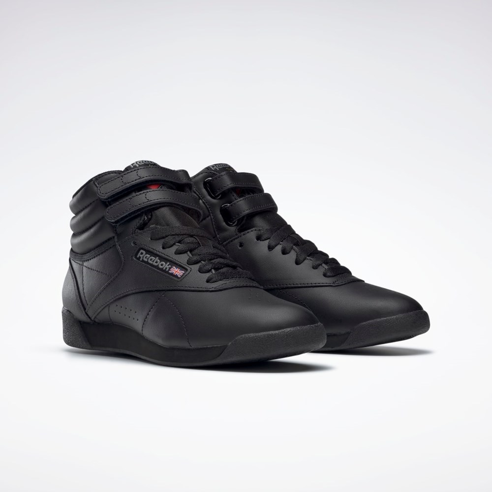 Reebok Freestyle Hi Shoes Svarta | NTKEC-8619