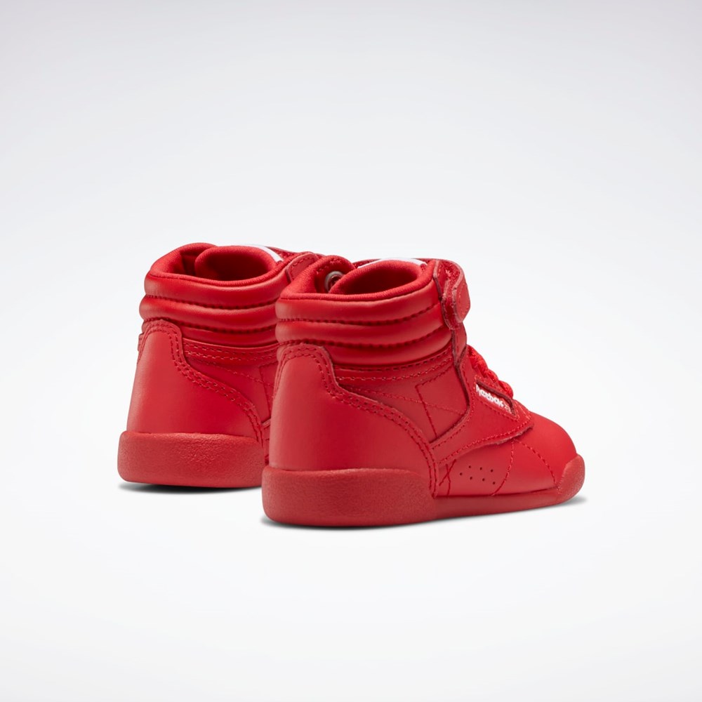 Reebok Freestyle Hi Shoes - Toddler Röda Röda Vita | WAZEG-9517