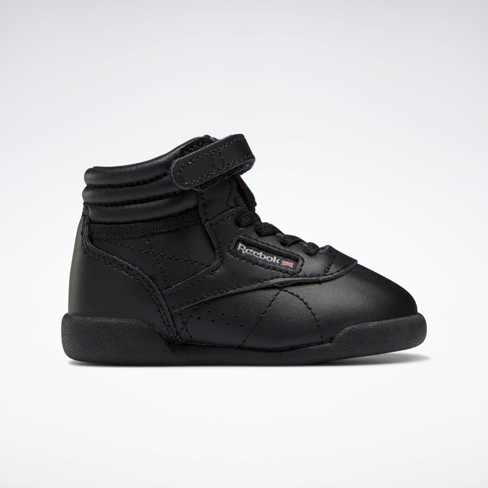 Reebok Freestyle Hi Shoes - Toddler Svarta Svarta Grå | ZELJY-7539