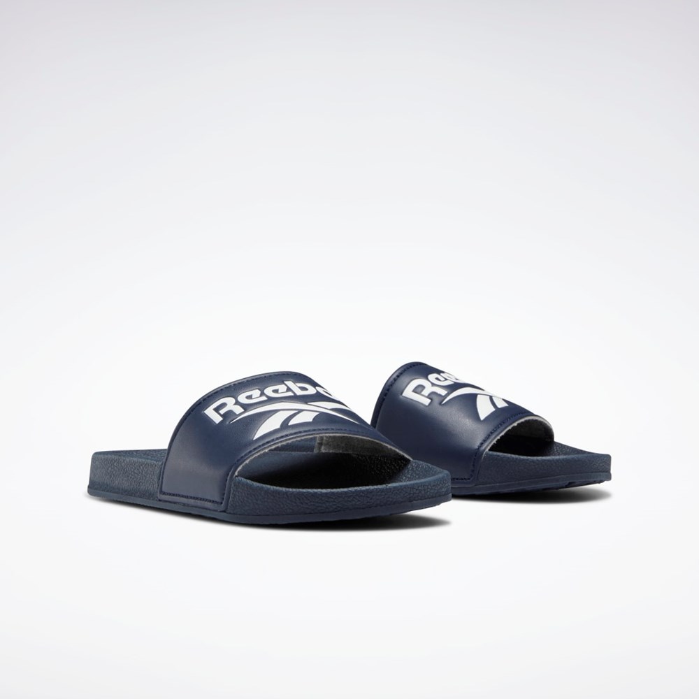 Reebok Fulgere Slides - Preschool Marinblå Marinblå Vita | WLQNG-3871