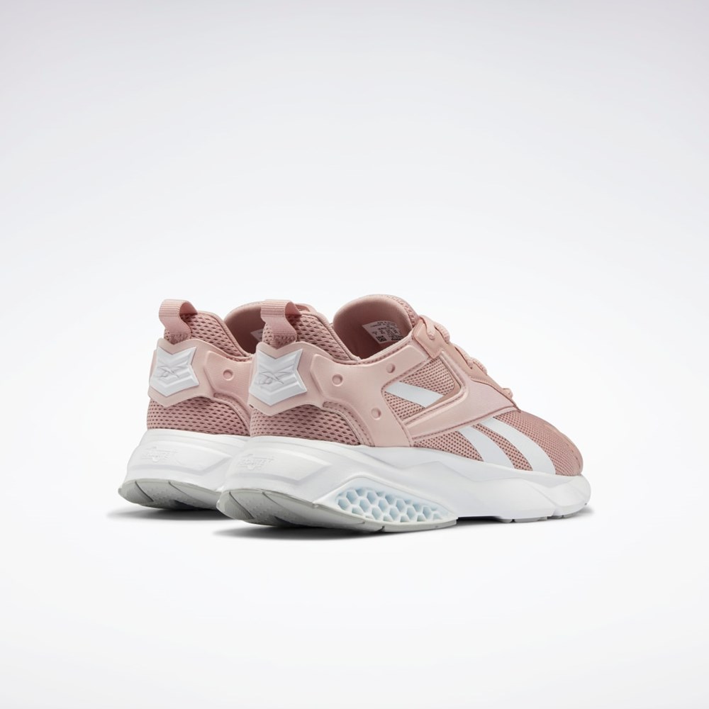 Reebok Hexalite Legacy Shoes Rosa Vita Grå | QEBHU-5139