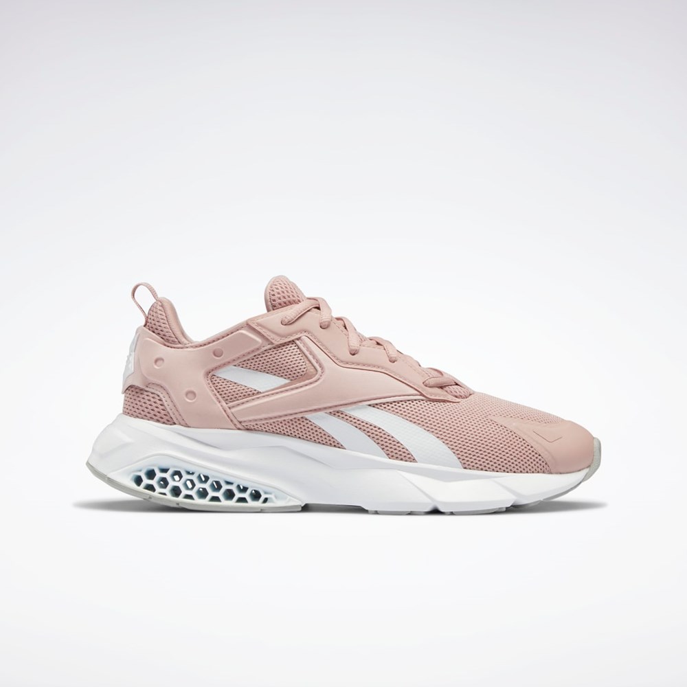 Reebok Hexalite Legacy Shoes Rosa Vita Grå | QEBHU-5139