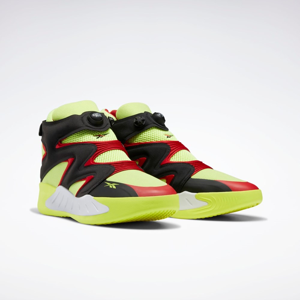 Reebok Instapump Fury Zone Basketball Shoes Gula Svarta Röda | BRKAE-3289