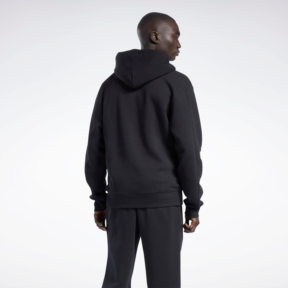 Reebok Iverson Basketball Fleece Hoodie Svarta | GCOVI-2560