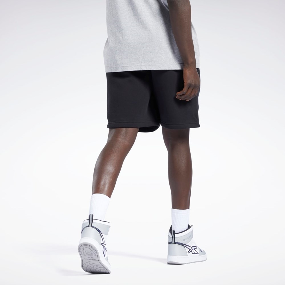 Reebok Iverson Basketball Fleece Shorts Svarta | WYBCS-4815