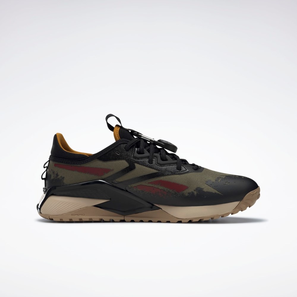 Reebok Jurassic World Nano X2 Adventure Tränings Shoes Olivgröna Svarta Khaki | SYEVH-8265