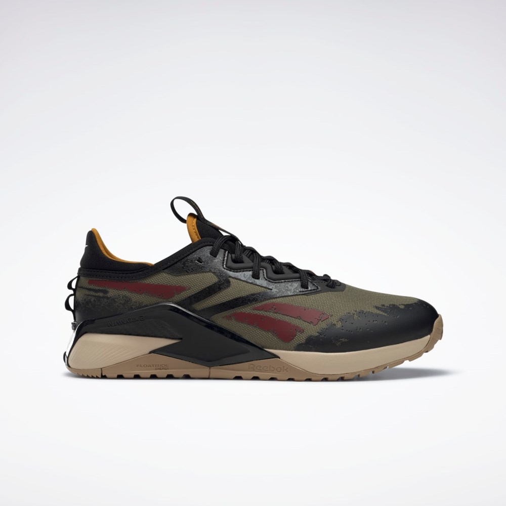 Reebok Jurassic World Nano X2 Adventure Tränings Shoes Olivgröna Svarta Khaki | SYEVH-8265