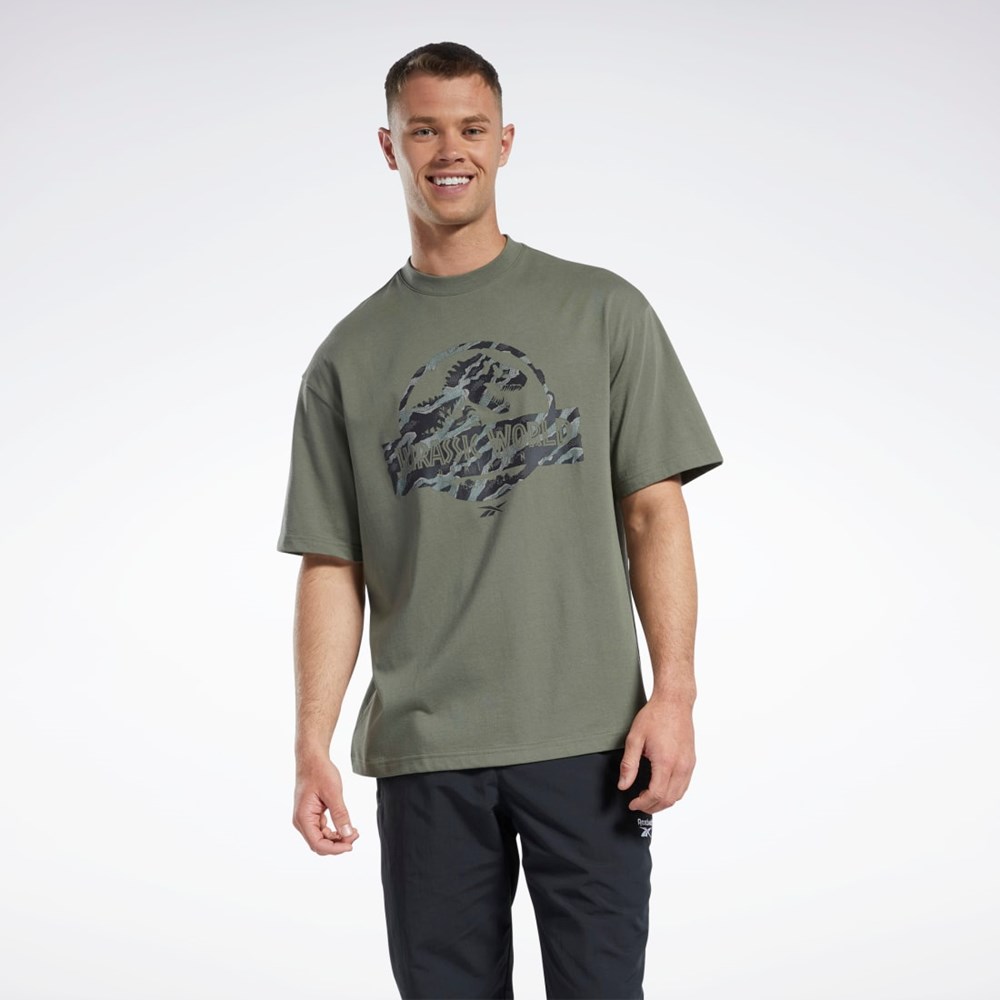 Reebok Jurassic World T-Shirt Gröna | MLPGW-7824