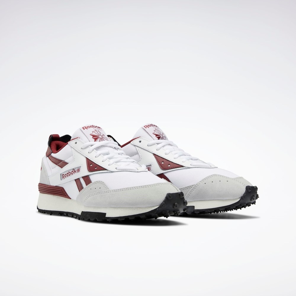 Reebok LX2200 Shoes Vita Vinröda Grå | CVNQE-5018