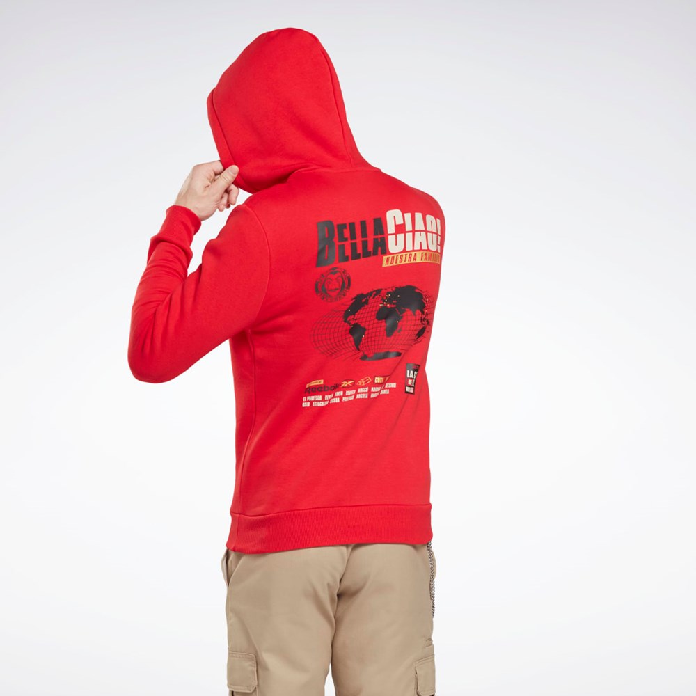 Reebok La Casa De Papel Sweatshirt Röda | OASMJ-5720